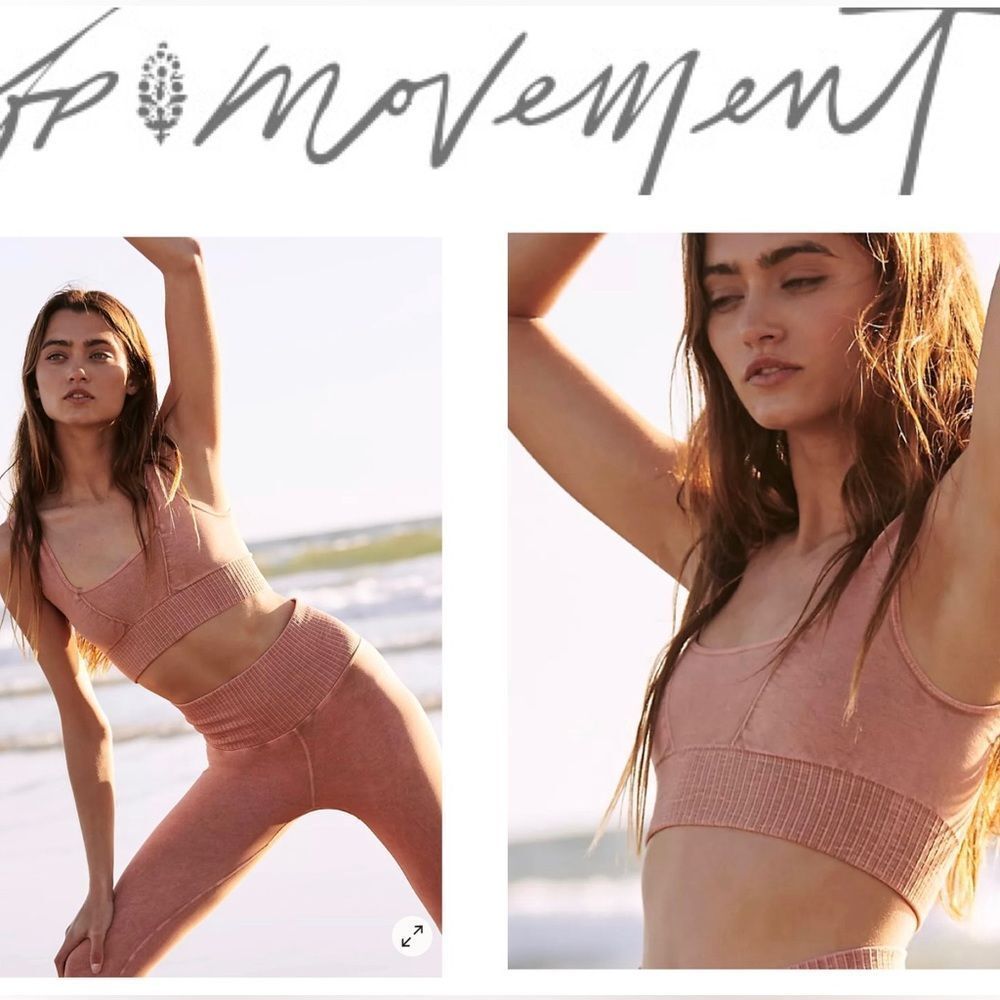 Free People Movement Good yKarma Square Neck Crop Top Size XS/S NWOT $48 - Picture 6 of 9